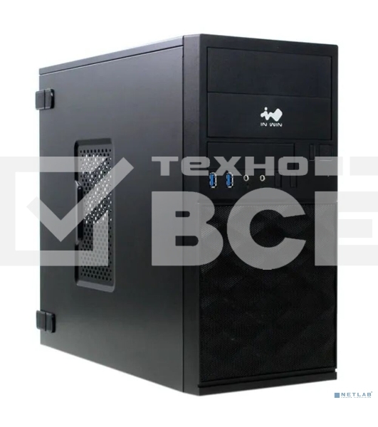 Компьютерный корпус Mini Tower InWin EFS052 Black 600W PM-600ATX U3*2 +A(HD)+ front fan holder+ Screwless mATX