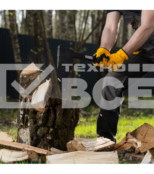 Колун Denzel F7, 1400 гр, двухкомпонентная рукоятка, 500 мм