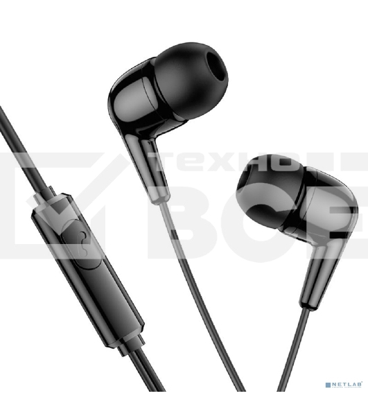 Проводные наушники Hoco M97 черный, внутриканальные, jack 3.5 мм