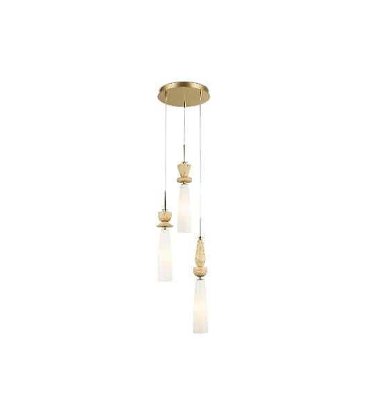 Светильник Ambrella light LH75367/3 GD/WH золото/белый G9*3 max 28W D270*1500