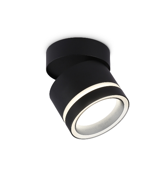 Светильник Ambrella light TA1445 BK/FR черный/белый матовый GX53 max 12W D85*90