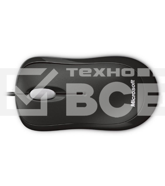 Мышь проводная Microsoft Basic черный, 1000 dpi, USB, кнопки - 3