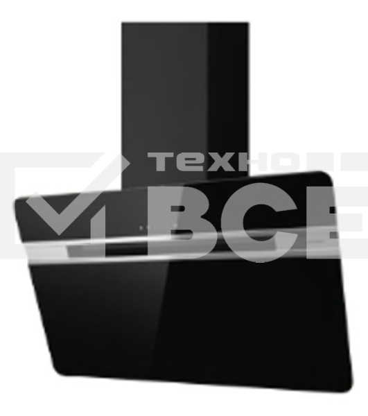 Вытяжка каминная Jet Air Viki BL/A/60 / черный управление: сенсорное (1 мотор)