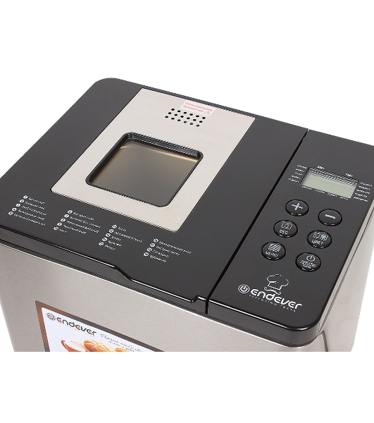 Хлебопечка Endever Skyline MB-54, стальной, мощность 750Вт, LED дисплей,19 автопрограмм