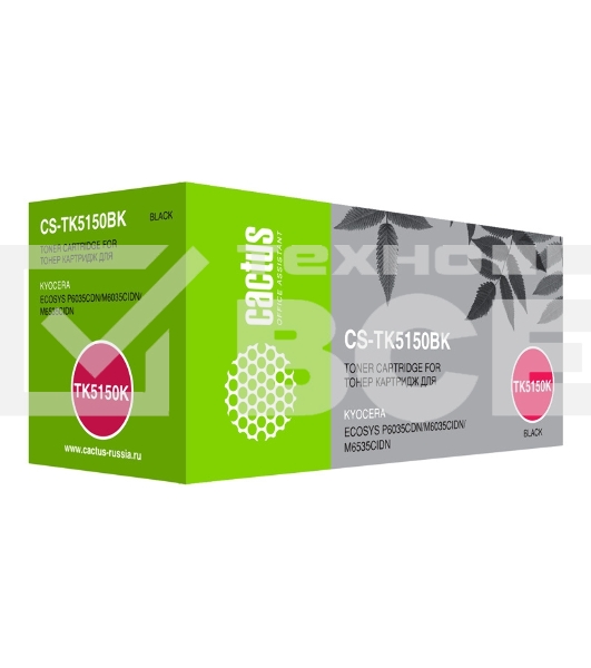 Картридж лазерный Cactus CS-TK5150BK черный (12000 стр.) для Kyocera Ecosys M6035cidn/P6035cdn