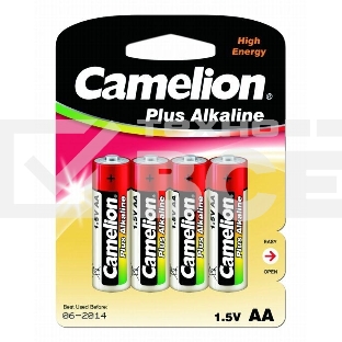 Элемент питания алкалиновый Camelion LR LR6 BL-4 (блист.4шт) 1.5 В