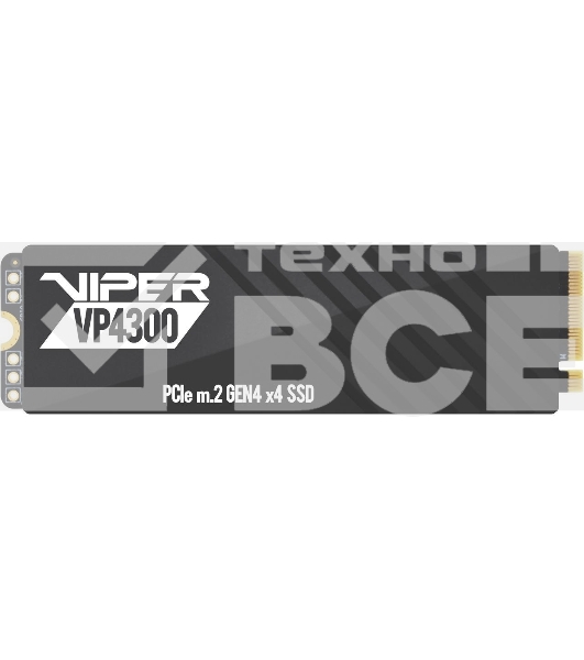 Накопитель SSD Patriot Viper VP4300, 2Tb, PCIe 4.0 x4, M.2 2280, NVMe, R/W 7400/6800, с радиатором
