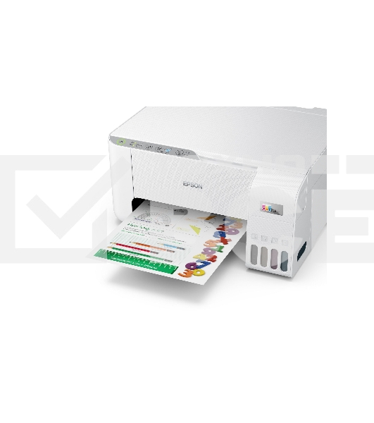 МФУ струйный Epson L3256 (C11CJ67407/C11CJ67414/C11CJ67421/C11CJ67519/C11CJ67504/C11CJ67524/C11CJ67516), A4 цветное, печ. до 10 стр/мин. (ч/б) до 5 стр/мин. (цвет), 1440 x 5760 dpi (печать) 1200x2400dpi (скан.), USB, Wi-Fi
