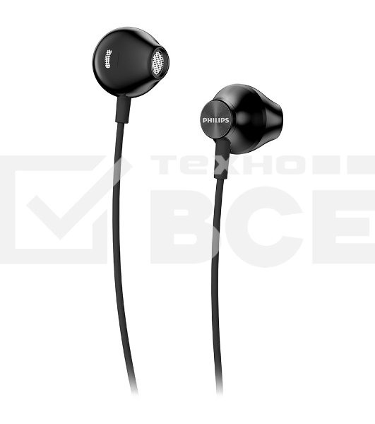 Наушники вкладыши Philips TAUE100BK/00 1.2м черный проводные в ушной раковине