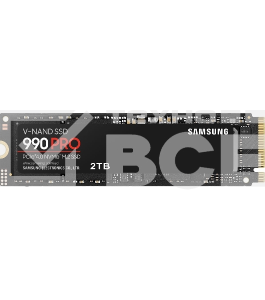 Накопитель SSD Samsung 990 PRO, 2TB, PCIe 4.0 x4, M.2 2280, NVMe, R/W 7450/6900