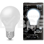 Лампа светодиодная Gauss 10Вт цок.:E27 шар 220B 4100K св.свеч.бел.нейт. A60 (упак.:10шт) (102202210), фото2