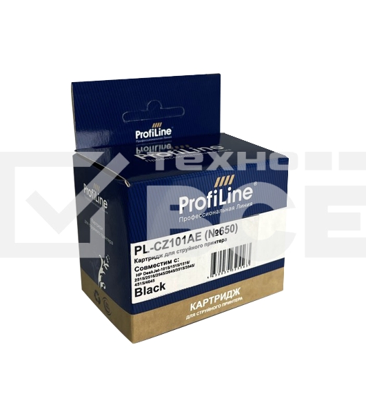 Картридж PL-CZ101AE №650 для принтеров HP DeskJet IA 2515/2516 Black водн ProfiLine