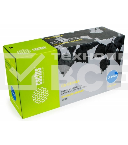 Картридж лазерный Cactus CS-CE342A желтый (16000 стр.) для HP Color LaserJet M775
