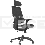 Кресло компьютерное Cactus CS-CHR-MC01-BK черный, сетка, эко.кожа, с подголов. крестов. пластик, фото7