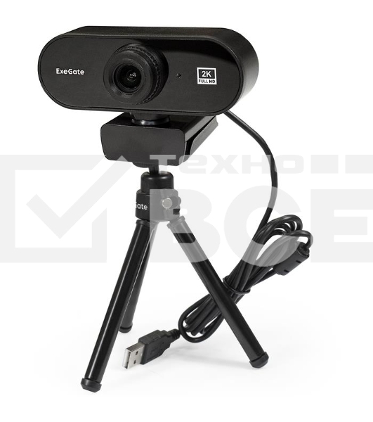 Веб-камера ExeGate EX287380RUS Stream C940 2K T-Tripod (матрица 1/3