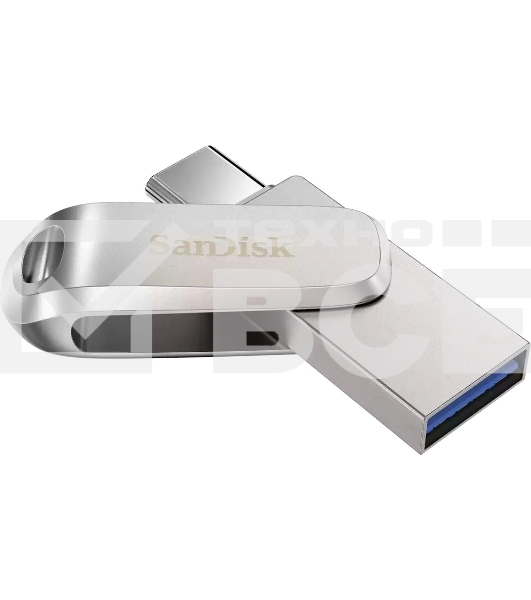 Флешка USB 64GB SanDisk Ultra Dual Drive Luxe, USB 3.1 - USB Type-C