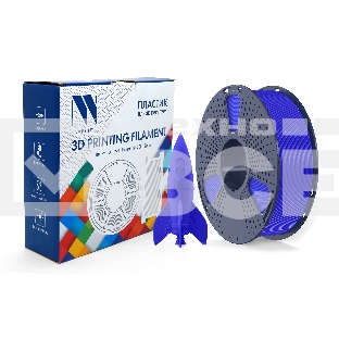 Филамент NVPRINT PLA High Speed Blue для 3D печати диаметр 1.75мм  длина 330 метров  масса 1 кг
