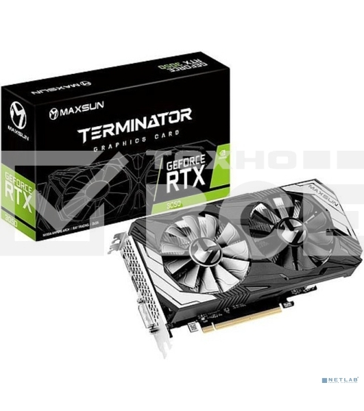Видеокарта MAXSUN MS-RTX3050 Terminator 6G S0RTX3050, HDMI, DP, DVI , 6G, D6