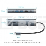 Мультифункциональный хаб Vention USB-C 6 в 1, шт., фото4