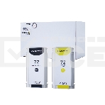 Комплект картриджей Sakura C9403A, C9373A (№72 Matte Black/Yellow) для HP, матовый черный/желтый, фото 1