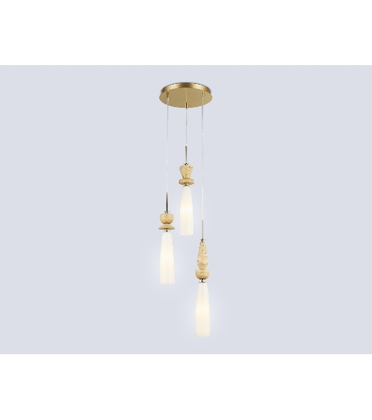 Светильник Ambrella light LH75367/3 GD/WH золото/белый G9*3 max 28W D270*1500