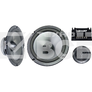 Колонки автомобильные Swat SP-B6.2 (без решетки) 250Вт 88дБ 4Ом 16.5 см (6 1/2 дюйм) компонентные двухполосные