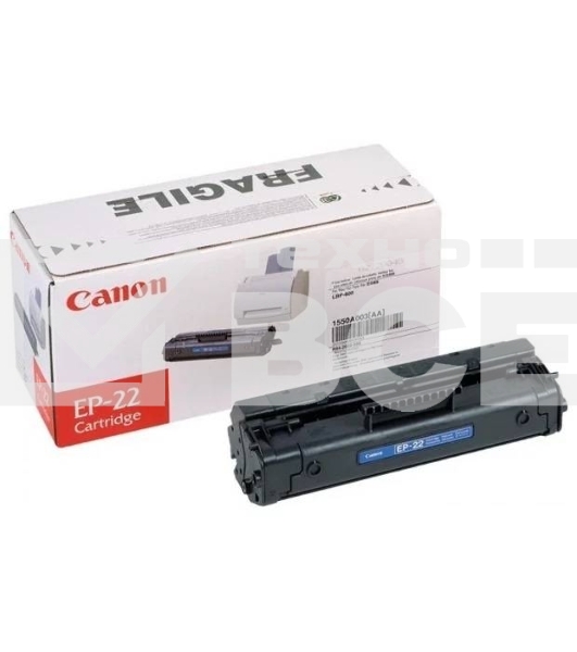 Картридж лазерный Canon EP-22 (1550A003, аналог HP C4092A) черный (2500 стр) для LBP 800/810/1120, HP LJ 1100/1100A/X, LJ 3200