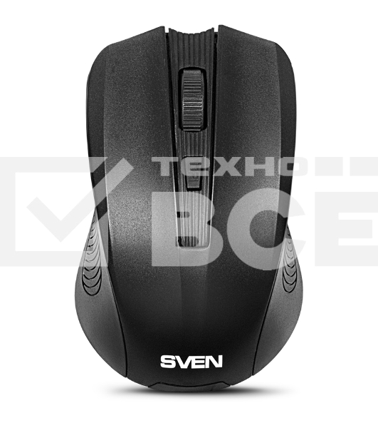 Мышь беспроводная SVEN RX-300 черный, 1000 dpi, радиоканал, USB, кнопки - 4