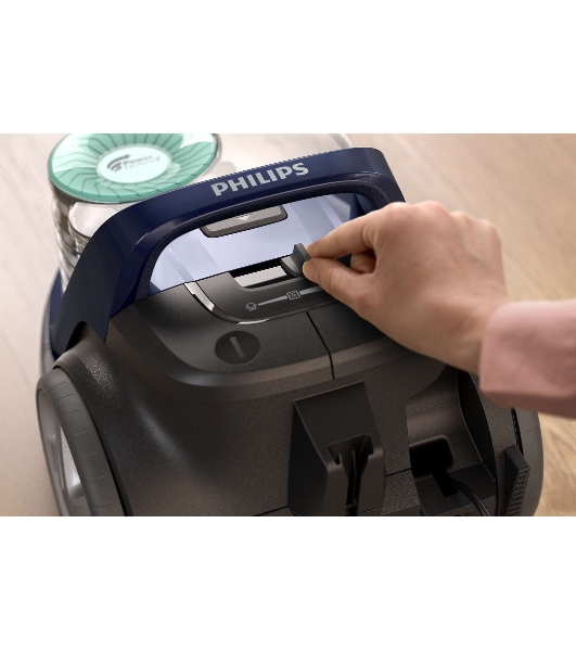 Пылесос Philips FC9573/01 синий/темно-серый, 410/1900 Вт, уборка сухая, пылесборник контейнер 1,5 л