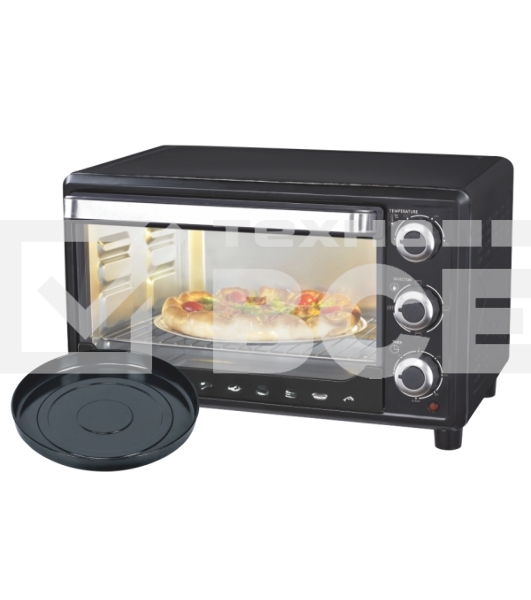 Мини-печь Sakura SA-7000BP 27л, духовка 1500Вт, механ.управление, чёрный