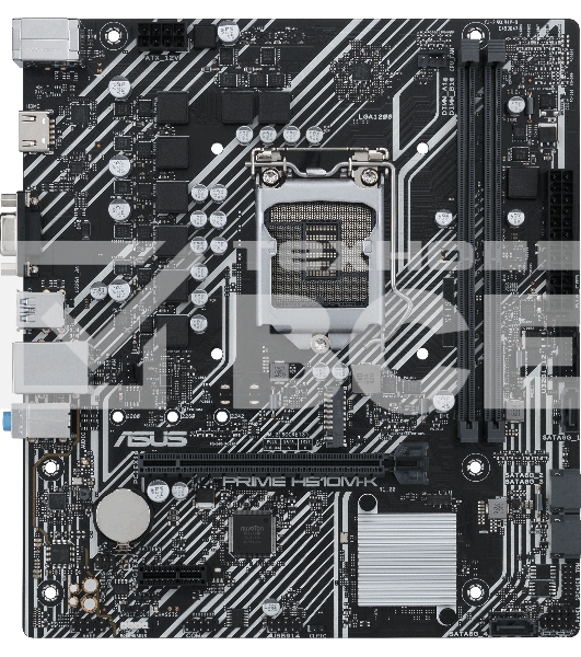 Материнская плата ASUS PRIME H510M-K, LGA 1200, Intel H510, 2xDDR4, 4xSATA, 1xM.2, 1xPCIe 4.0 x16, 1xPCIe x1, 1xHDMI, 1xVGA, 2xUSB-A 3.2 Gen 1, 4xUSB-A 2.0, 1x 1Gb LAN, 3x3.5 мм, 7.1, mATX