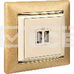 Розетка 2-ая USB 774170 Legrand Valena Сл. кость, фото 1
