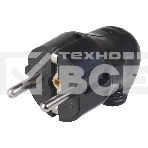 Вилка Iek EVP11-16-01-K02 ВПу11-02-Ст разборная угловая с з/к 16А черная, фото2