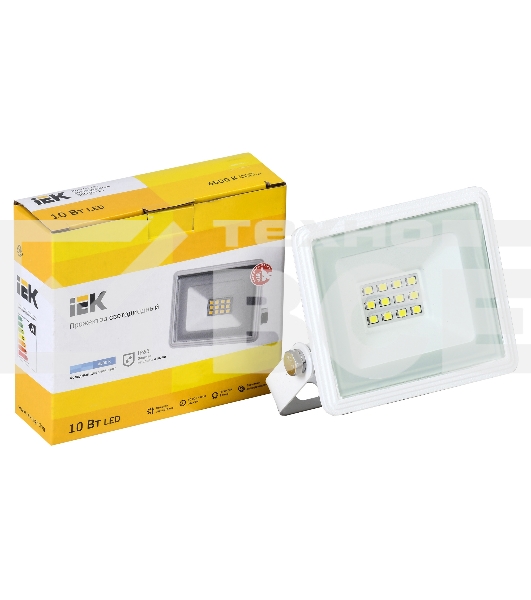 Прожектор Iek LPDO601-10-65-K01 СДО 06-10 светодиодный белый IP65 6500 K IEK