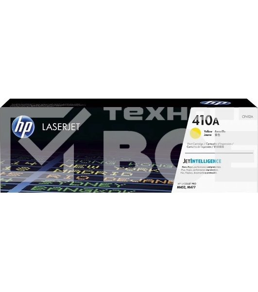 Картридж лазерный HP 410A CF412A желтый для LJ Pro M477fdn/M477fdw/M477fnw/M452dn/M452nw 2300 стр.
