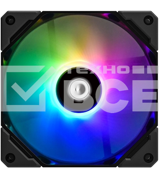 Вентилятор для корпуса ID-Cooling TF-12025-ARGb черный, 120 мм, 1500 об/мин, 30.5 дБ, 4 pin