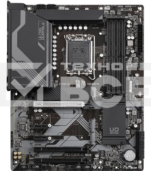 Материнская плата Gigabyte Z790 UD, LGA 1700, Intel Z790, 4xDDR5, 6xSATA, 3xM.2, 1xPCI-E 5.0 x16, 1xPCI-E 4.0 x4, 1xPCI-E 3.0 x1, 1xHDMI, 1xDP, 1x 2.5Gb LAN, 4xUSB-A 2.0, 4xUSB-A 3.2 Gen 1, 1xUSB-A 3.2 Gen 2, 1xUSB-C 3.2 Gen 2x2, 7.1, ATX