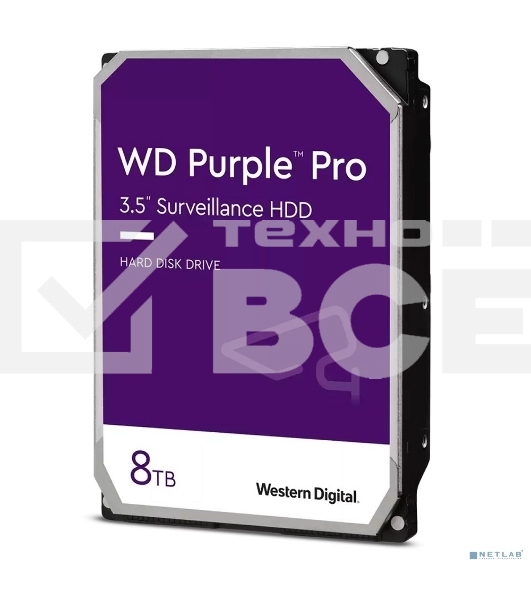 Жесткий диск Western Digital  8TB Purple (WD85PURZ) {Serial ATA III, 5640- rpm, 256Mb, 3.5