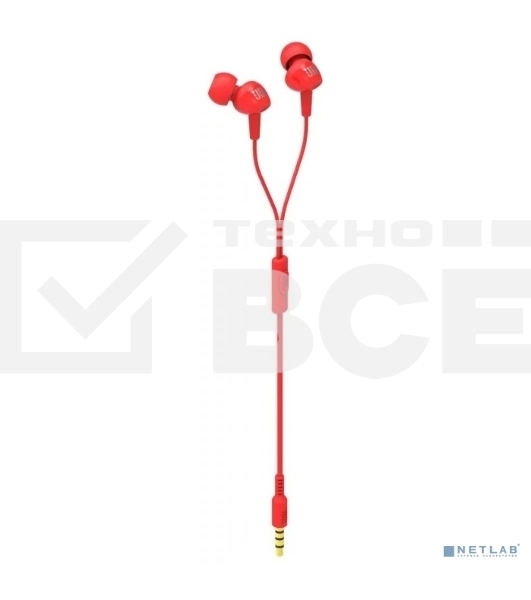 Наушники JBL Гарнитура C100si красный