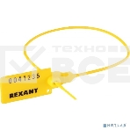 Пломба Rexant пластиковая номерная 320 мм желтая (1шт), фото 1