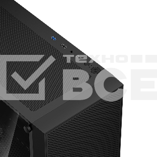 Корпус без блока питания PCCOOLER C3B310 BK, Mesh Mid Tower, Black, TG, 0.4 SPCC, no fans mATX, mITX 160/340/170mm 1x2.5