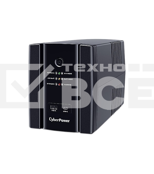 Источник бесперебойного питания CyberPower UT1500EIG ИБП {Line-Interactive, Tower, 1500VA/900W USB/RJ11/45/USB charger A/C (6 IEC С13) NEW}