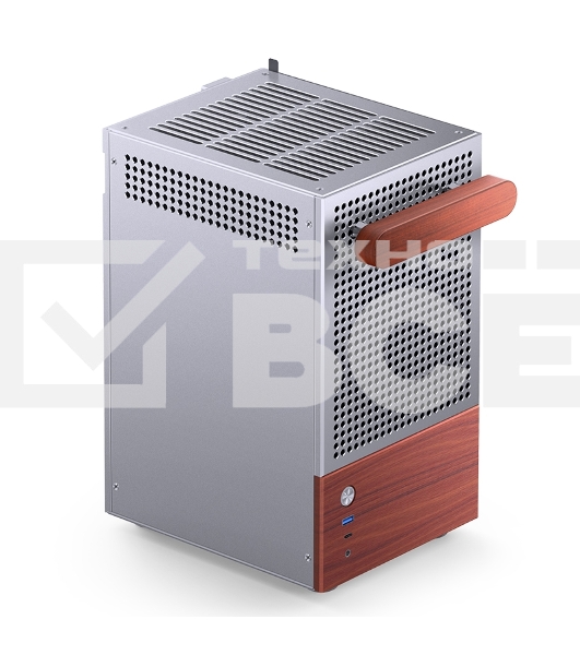 Корпус без блока питания Case JONSBO T6, Desktop SFF, TG, no fan, 1xUSB-A 3.2 + 1xUSB-C 3.2, mITX Silver