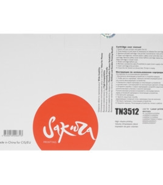 Картридж лазерный Sakura TN3512 для Brother HL-L6250DN, HL-L6300DW, HL-L6300DWT, HL-L6400DW, HL-L6400DWT, DCP-L6600DW, MFC-L6800DW, MFC-L6800DWT, MFC-L6900DW, MFC-L6900DWT, черный, 12 000 к.