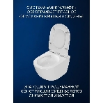 Комплект BAU 6 в 1: усиленная инсталляция BAU IDEAL, унитаз подвесной Rio Luxe 52*35, сиденье микролифт, кнопка смыва BAU Round для инсталляции IDEAL, черная матовая, фото 1