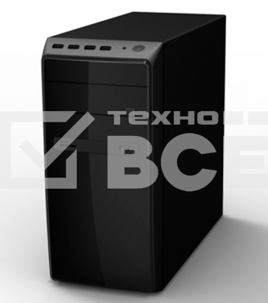 Компьютерный корпус InWin POWERMAN ES726BK USB 3.0 (Mini Tower, mATX, 450W PM-450ATX, USBx2, USB 3.0x2 + Audio, черный) <6120259>