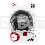 Кабель HDMI-DVI Cablexpert CC-HDMI-DVI-15, 19M/19M, single link, медь, позол.разъемы, экран, 4.5м, черный, пакет, фото8
