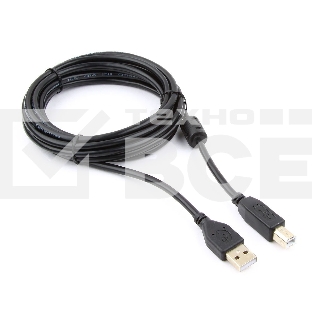 Кабель Gembird CCF-USB2-AMBM-10 USB 2.0 кабель PRO для соед. 3.0м AM/BM позол.конт., фер.кол., пакет