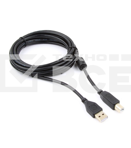 Кабель Gembird CCF-USB2-AMBM-10 USB 2.0 кабель PRO для соед. 3.0м AM/BM позол.конт., фер.кол., пакет
