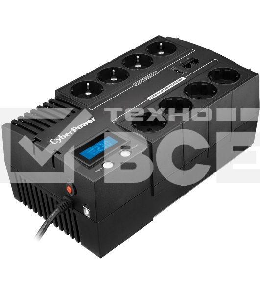 Источник бесперебойного питания CyberPower BR700ELCD 700VA/420W USB/RJ11/45 (4+4 EURO)